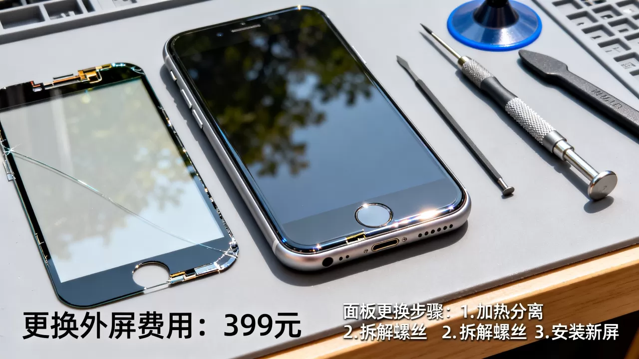 iphone7换面板多少钱，iphone7换外屏