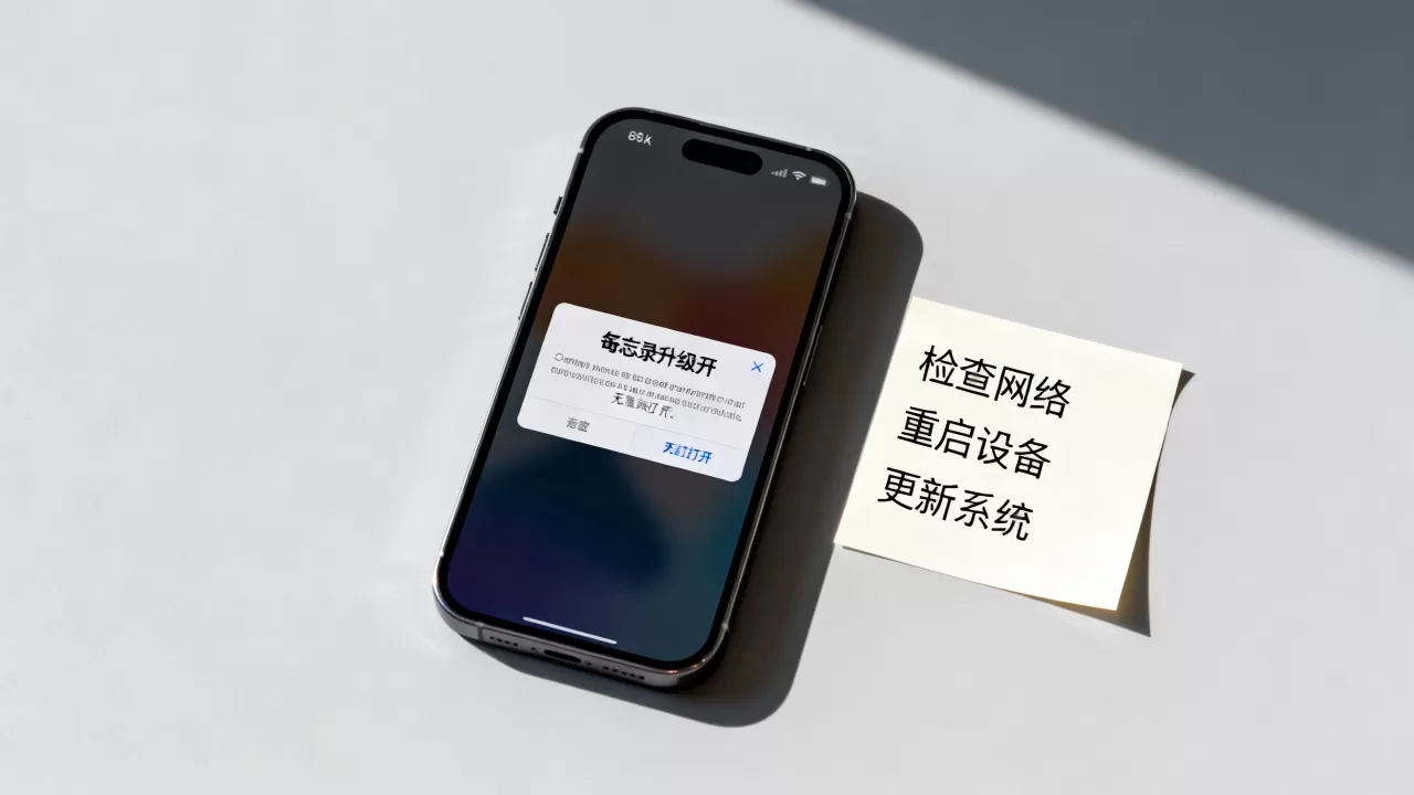 iphone备忘录升级后打不开怎么办，iphone备忘录