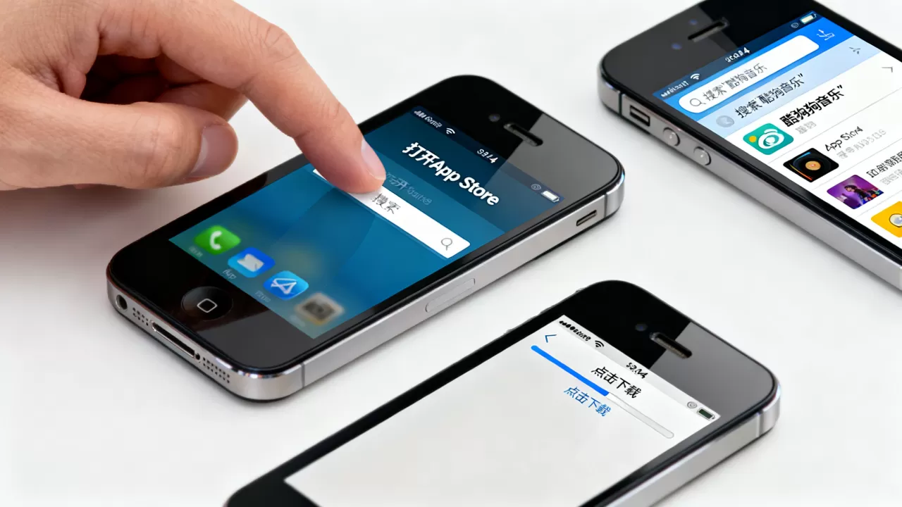 iphone4酷狗怎么下载，iphone4酷狗安装教程