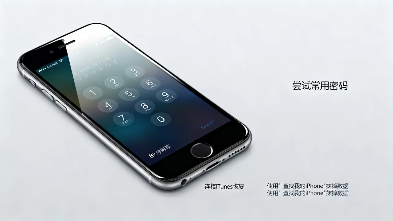iphone6锁照片怎么解锁，iphone6密码忘了怎么办