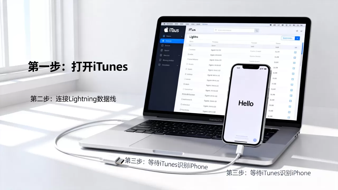 itunes设置为新iphone，itunes怎么连接新iphone