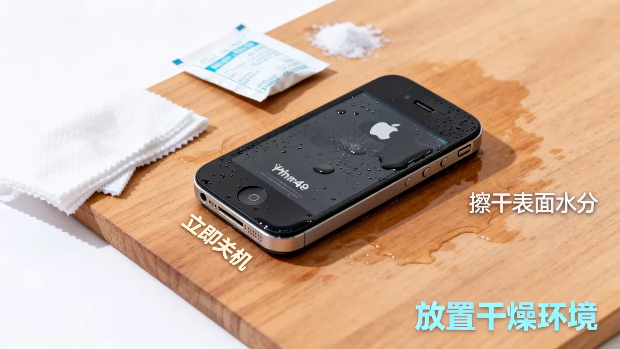 iphone4s受潮了怎么办，iphone4s进水