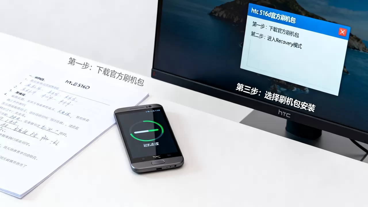 htc 516d刷机教程，htc 516d刷机包