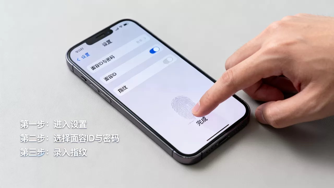 iphone怎么用指纹解锁，苹果指纹识别怎么设置