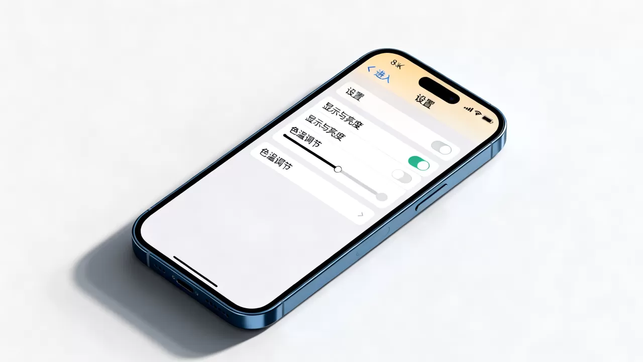 iPhone怎么设置色温，iPhone调节屏幕色温步骤