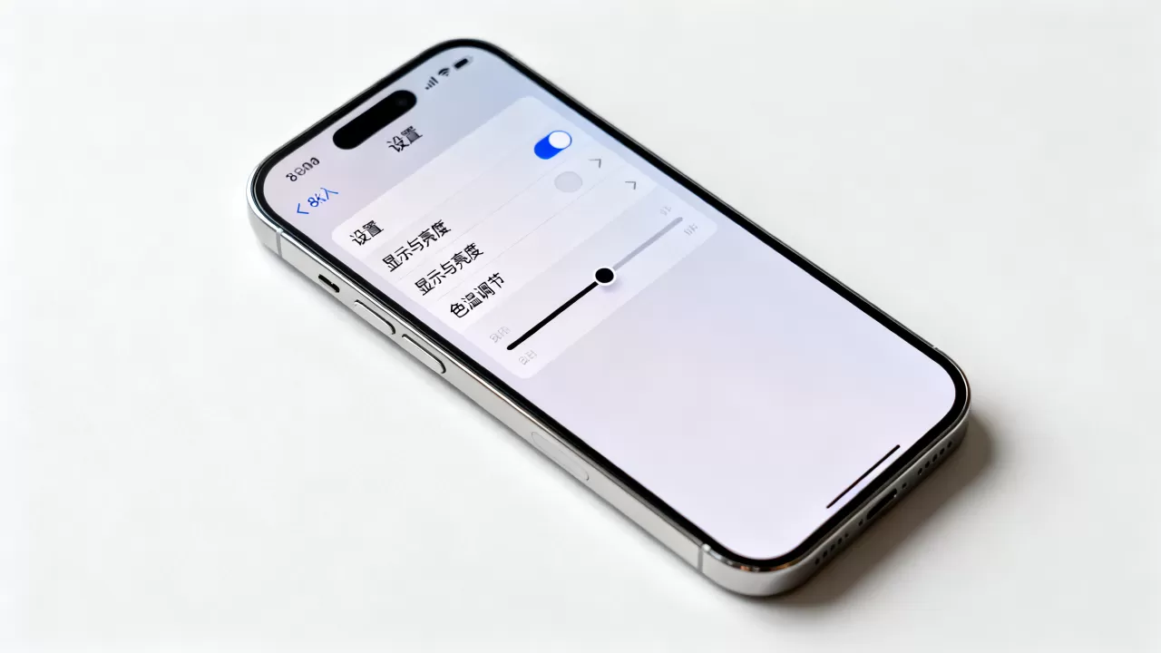iPhone怎么设置色温，iPhone调节屏幕色温步骤