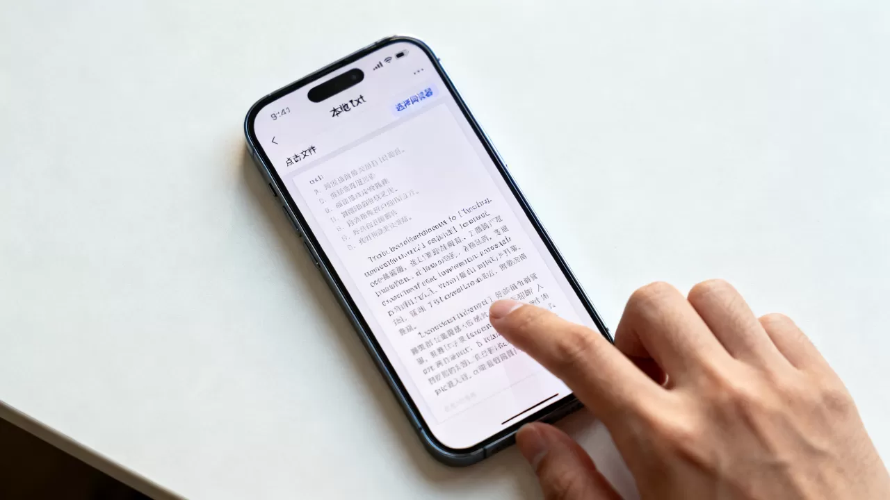 iphone怎么打开本地txt文件，iphone本地txt阅读器