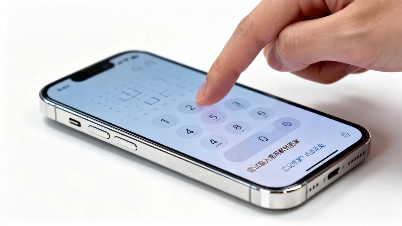 iphone解锁图案忘了怎么办，iphone解锁图案忘了