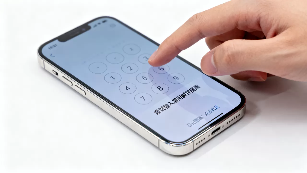 iphone解锁图案忘了怎么办，iphone解锁图案忘了