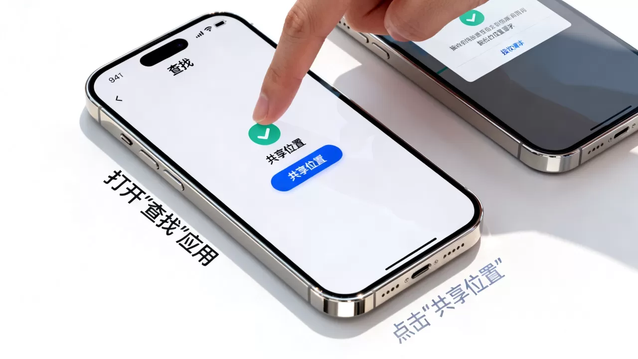 iphone如何共享位置，苹果手机共享位置功能怎么开启