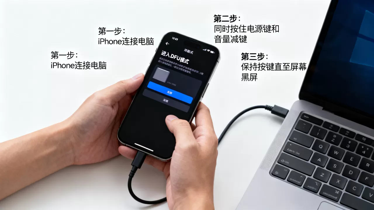 iphone怎么dfu刷机，iphone进入dfu模式方法