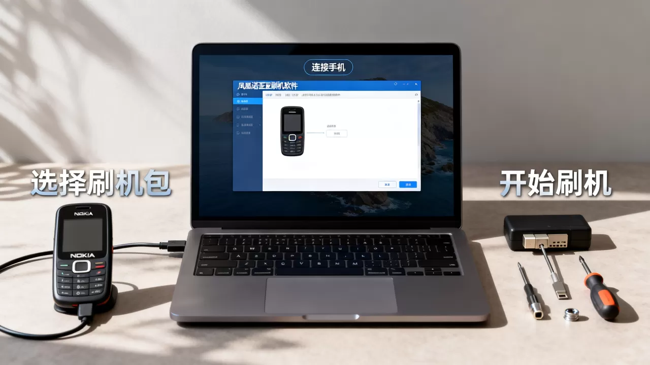 凤凰诺基亚刷机软件怎么用，诺基亚刷机工具
