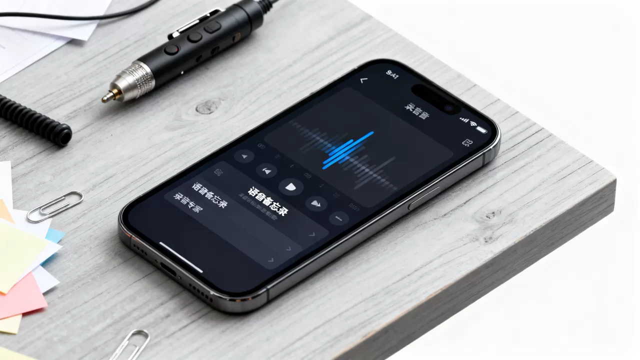 iphone手机录音软件哪个好用，手机录音软件