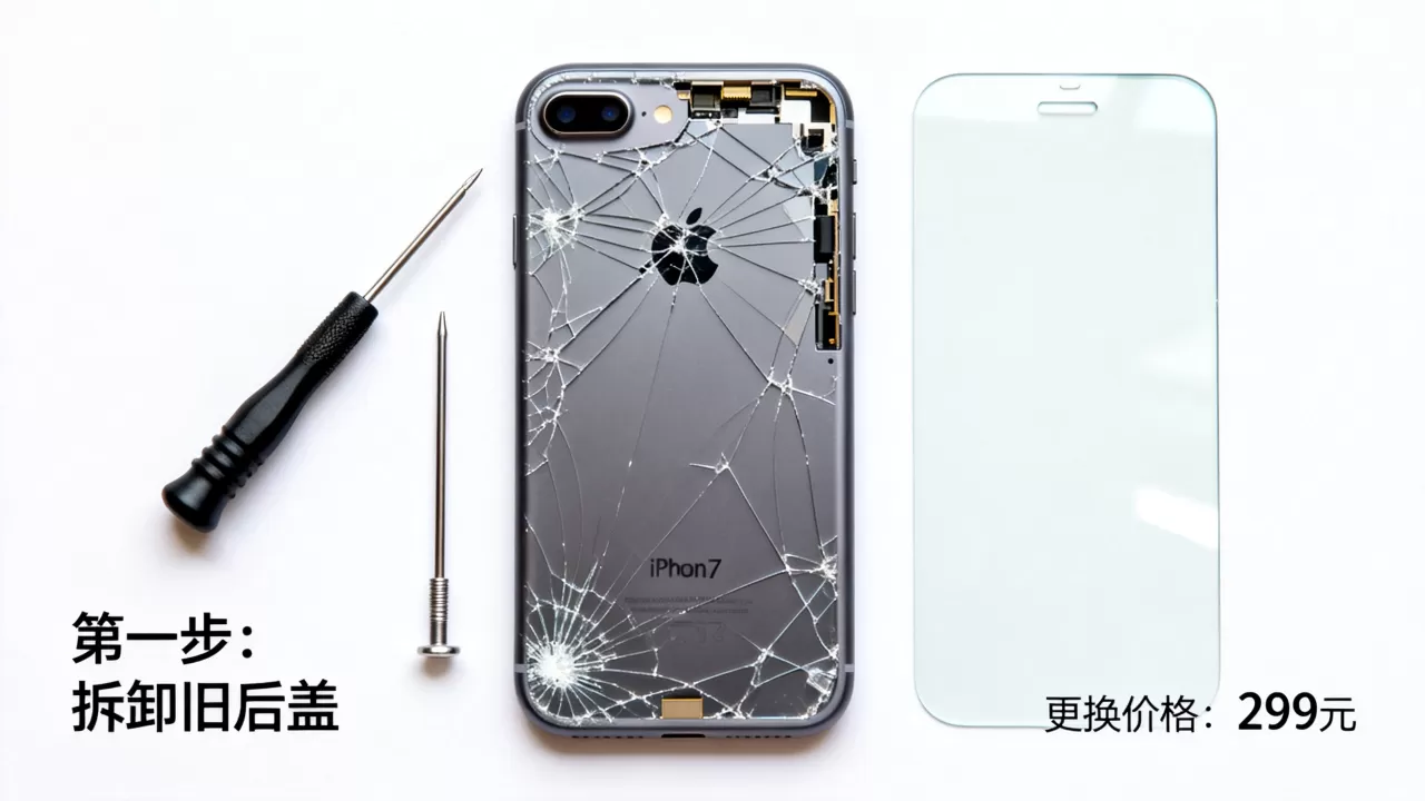 iPhone7后盖玻璃碎了怎么换？iPhone7玻璃后盖更换价格