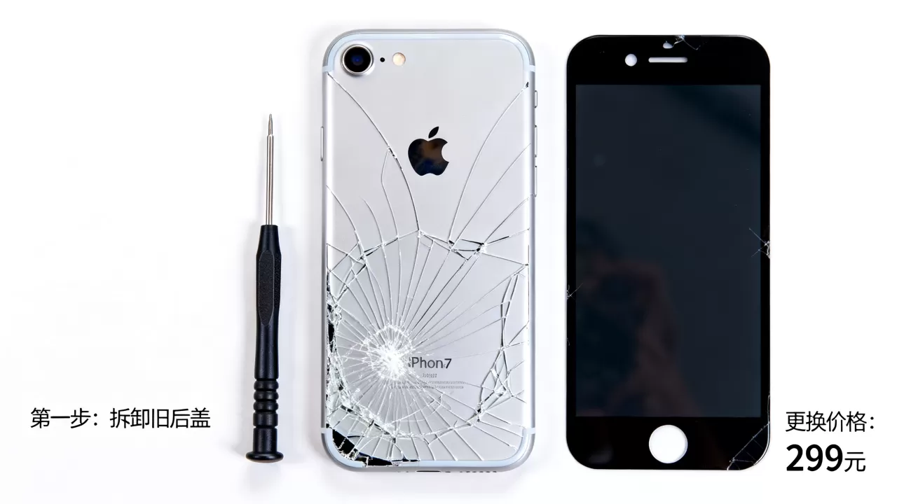 iPhone7后盖玻璃碎了怎么换？iPhone7玻璃后盖更换价格