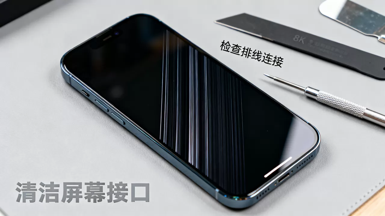 iphone锁屏黑线怎么解决？iphone屏幕竖线修复