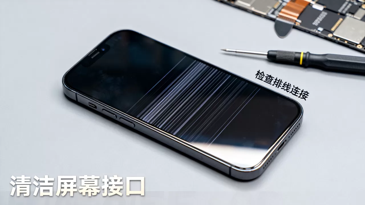 iphone锁屏黑线怎么解决？iphone屏幕竖线修复