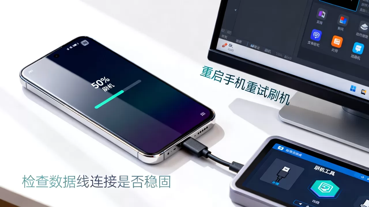 小米刷机卡在50%怎么办，小米手机刷机失败解决方法