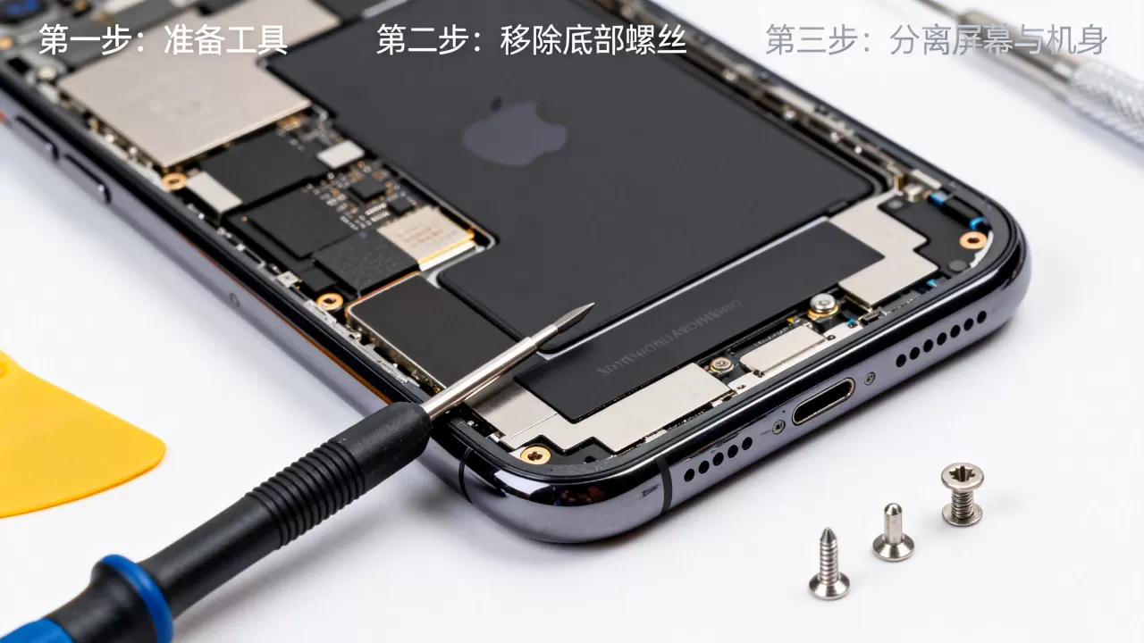 iphone拆机不用吸盘，iPhone拆机教程
