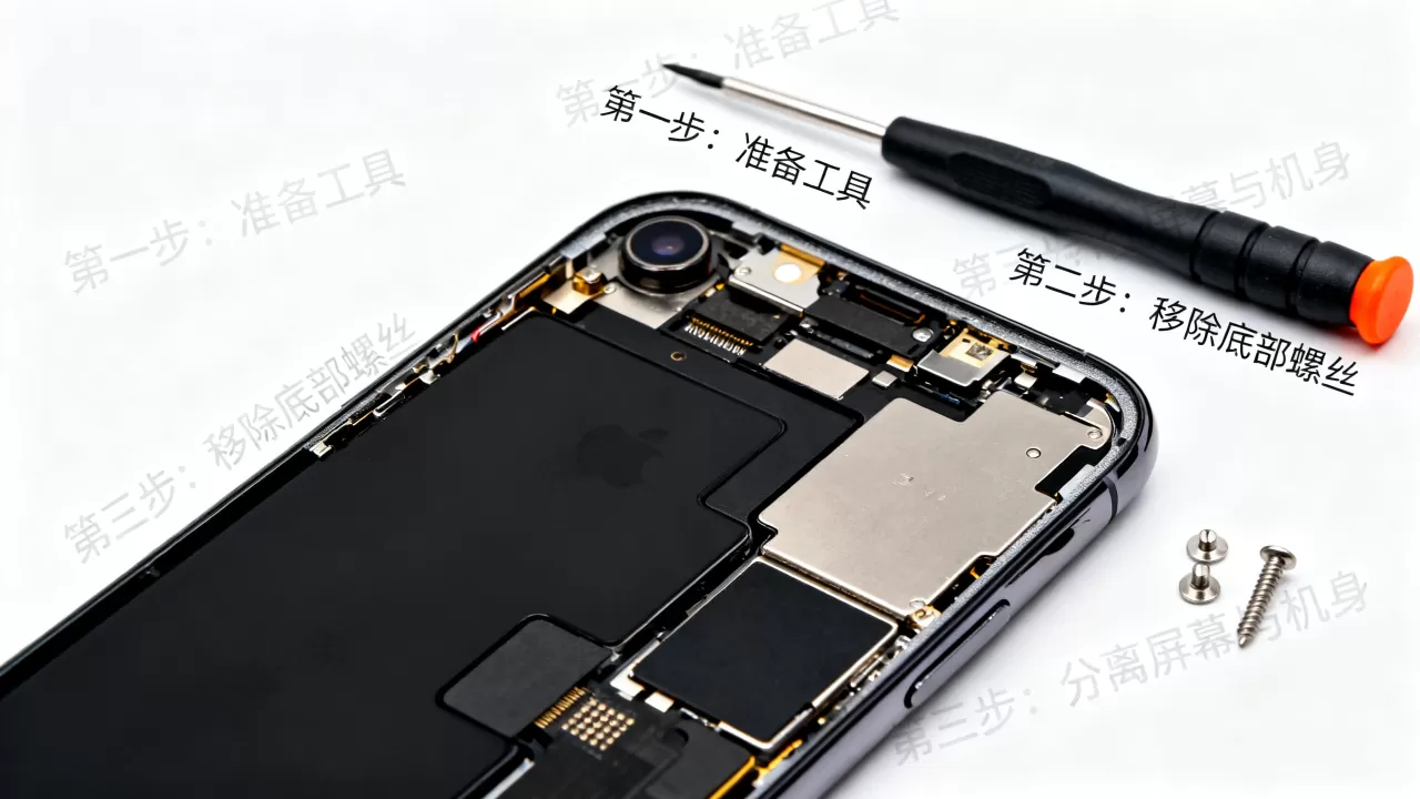 iphone拆机不用吸盘，iPhone拆机教程
