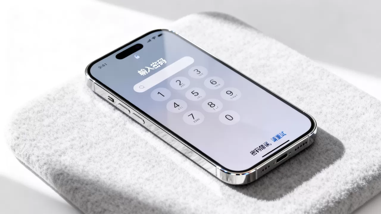 iphone上面的锁怎么解开，iphone解锁密码错误