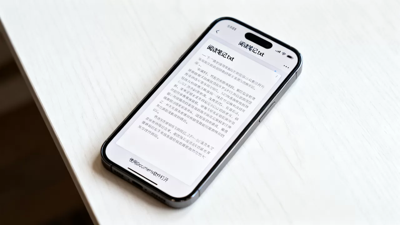 iPhone怎么阅读txt文件，苹果手机看txt用什么软件