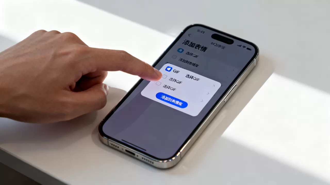 iphone怎么添加gif表情，iphone添加自定义表情方法