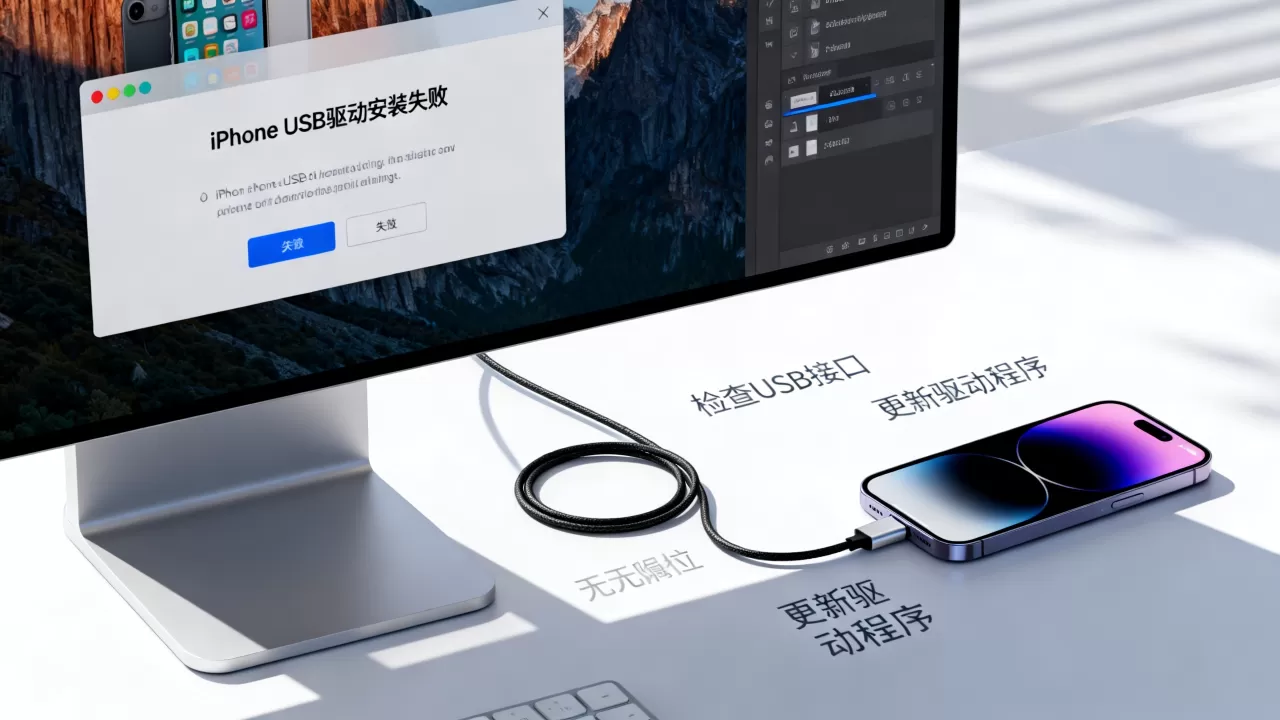 iphone usb驱动安装不上怎么办，iphone usb驱动