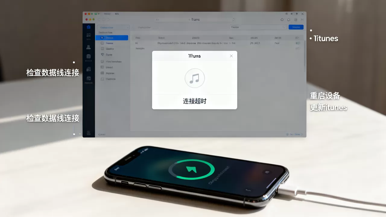 itunes连接iphone超时怎么办，itunes连接iphone超时