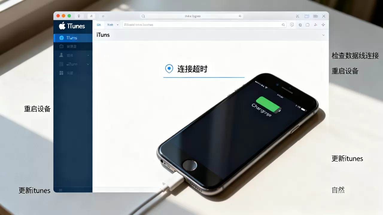 itunes连接iphone超时怎么办，itunes连接iphone超时