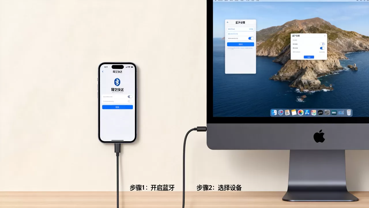 mac怎么连接iphone，mac与iphone互联