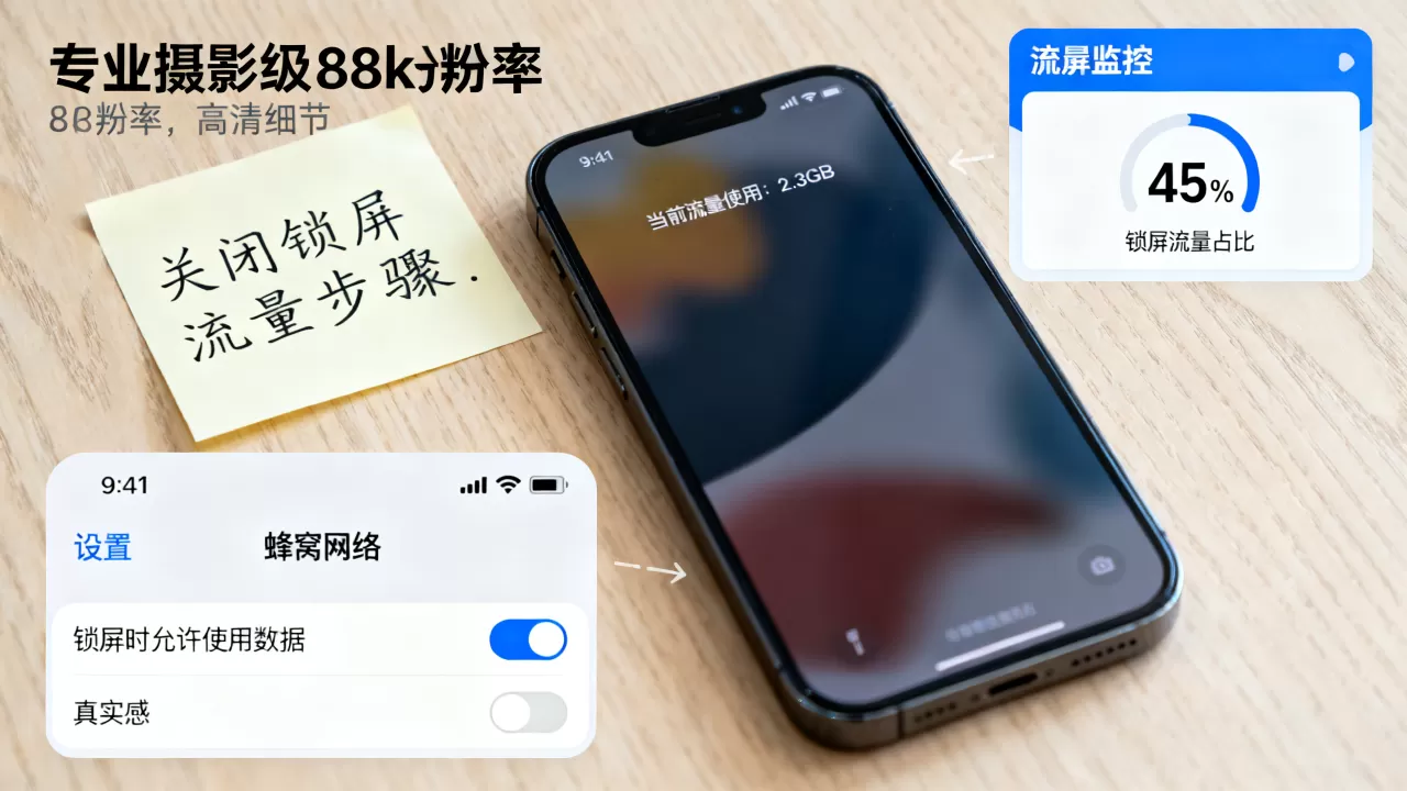 iPhone锁屏流量怎么用，iPhone锁屏流量怎么关闭