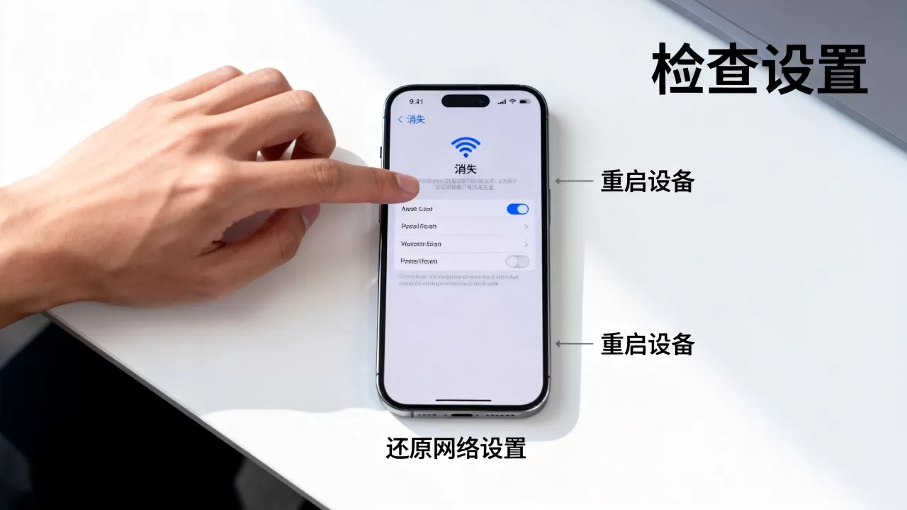 iPhone WiFi图标不见了怎么办？iPhone WiFi图标消失解决方法