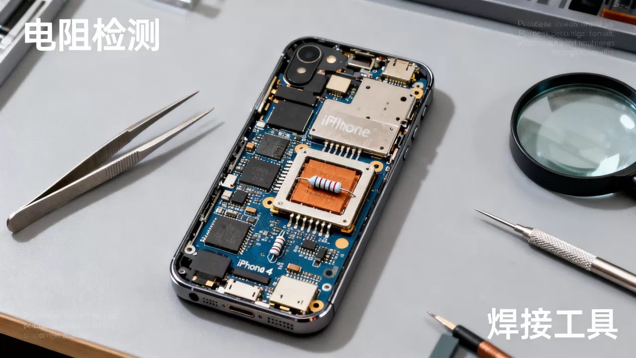 iphone4电阻坏了怎么修，iphone4电阻