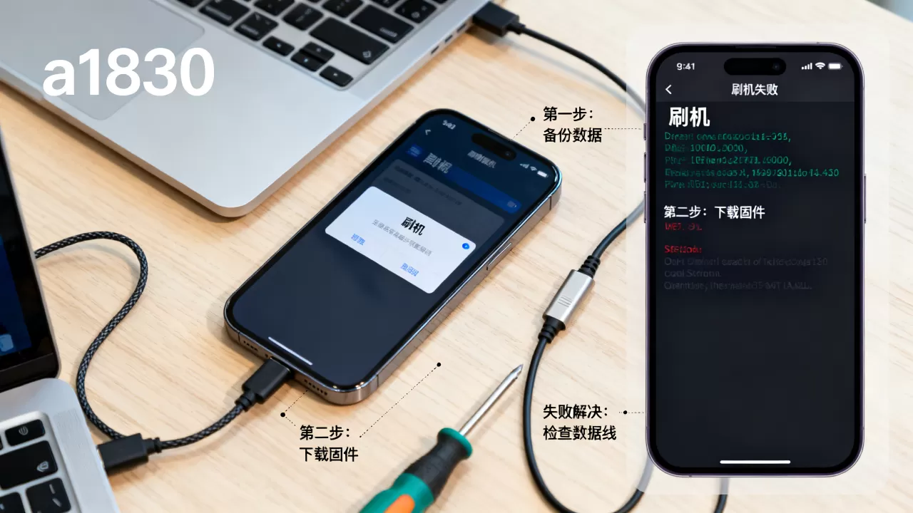a1830刷机教程，a1830刷机失败怎么办