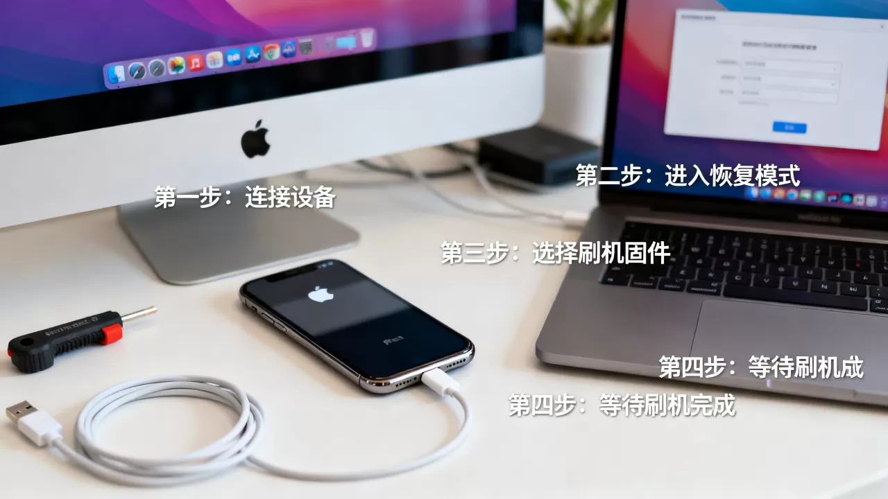 如何强制刷机苹果，苹果强制刷机教程