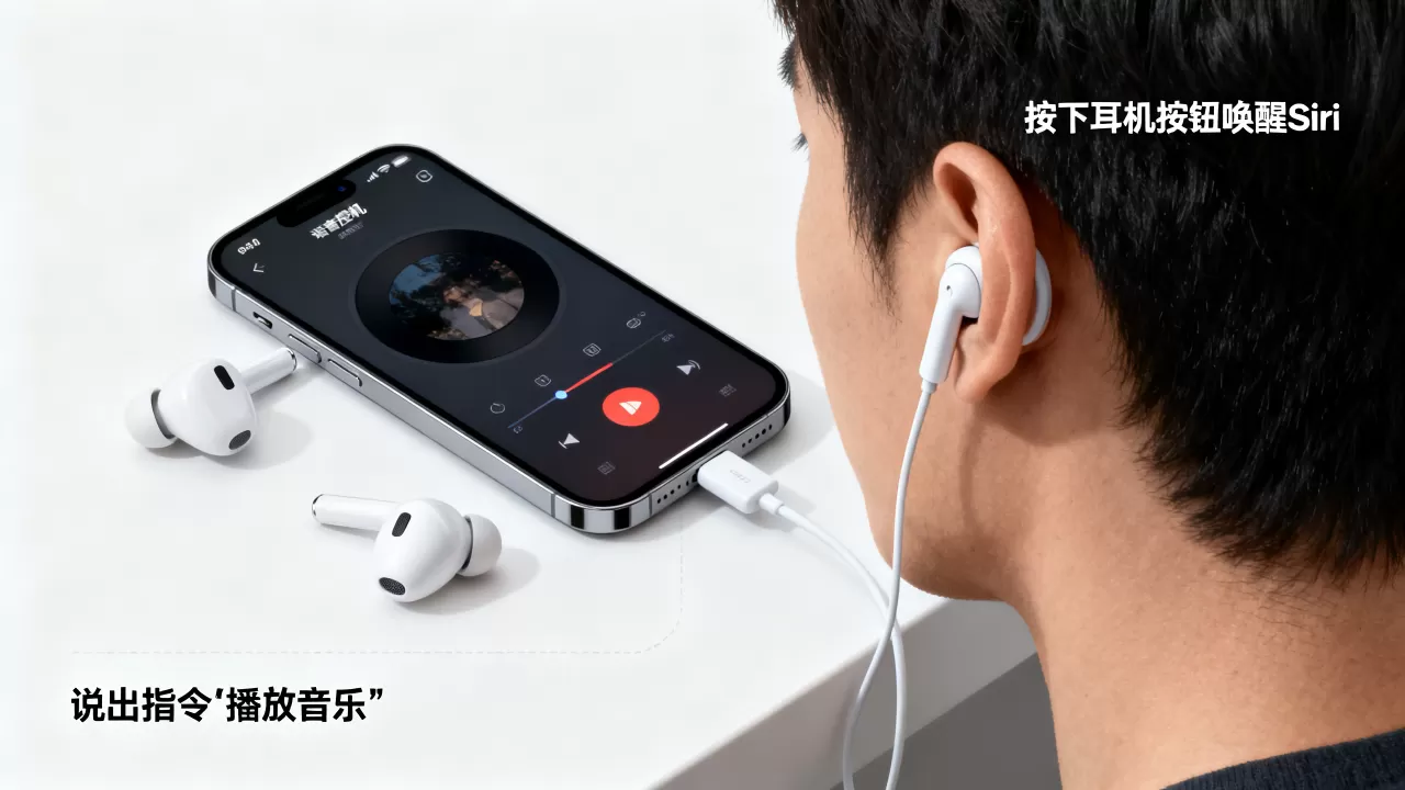 iphone耳机怎么语音控制，iphone耳机语音控制