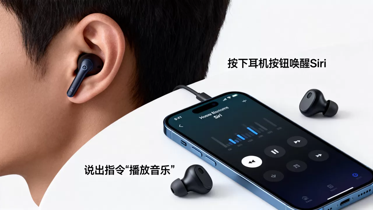 iphone耳机怎么语音控制，iphone耳机语音控制