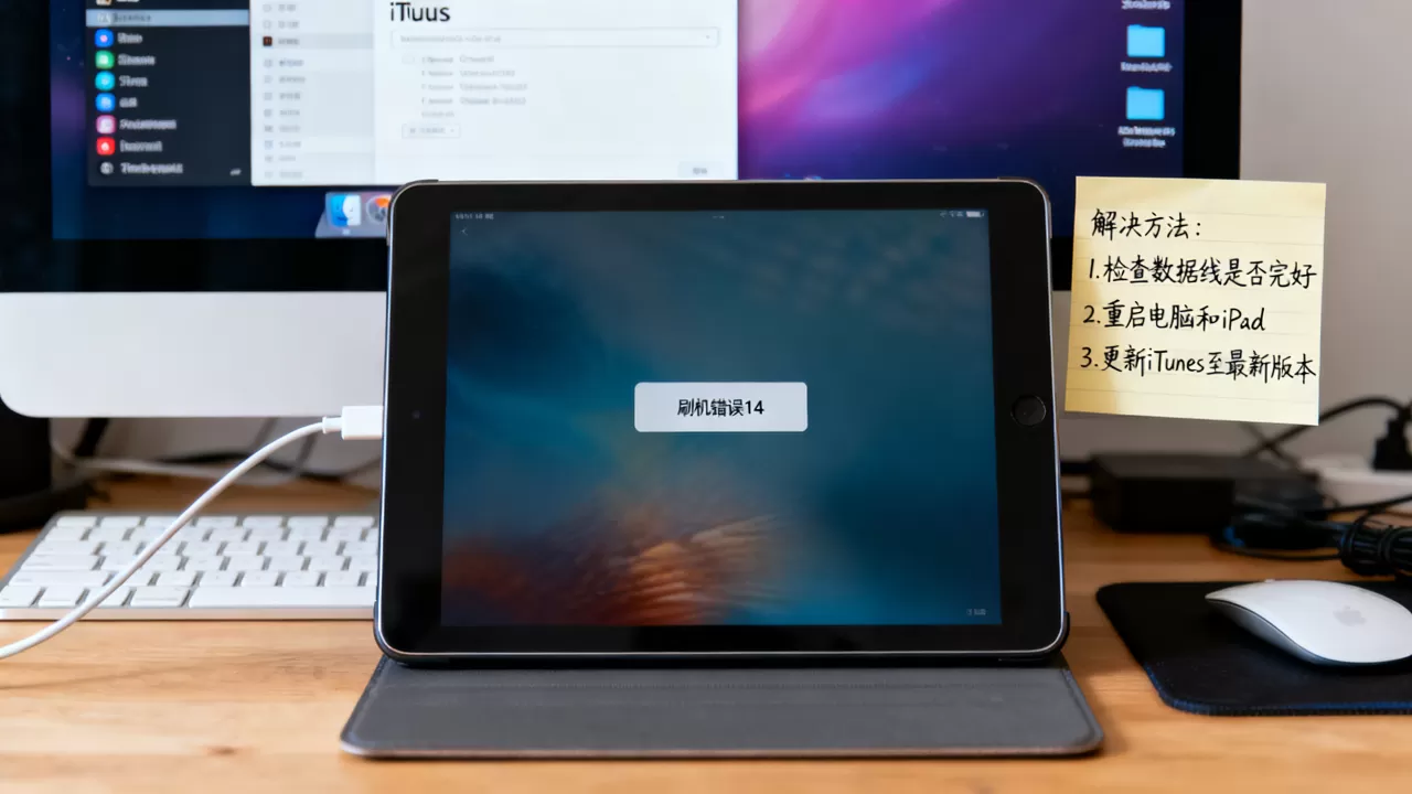 ipad刷机错误14怎么办，ipad刷机错误14解决方法