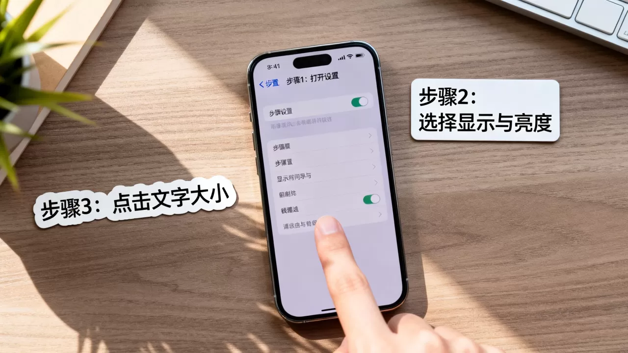 iphone如何更换字体？苹果手机修改字体设置教程
