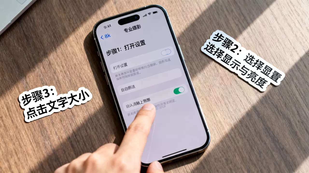 iphone如何更换字体？苹果手机修改字体设置教程