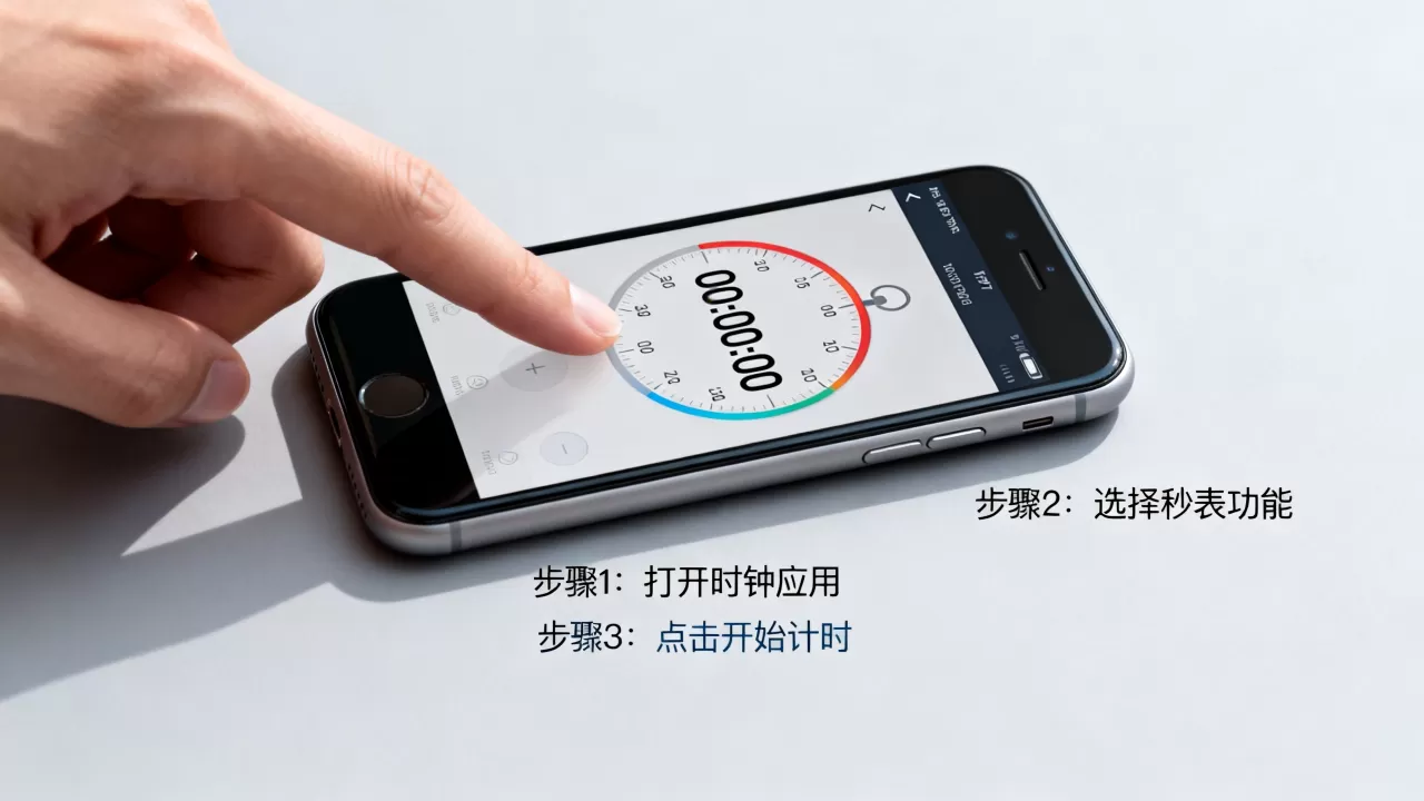 iphone7秒表怎么设置，iphone7秒表