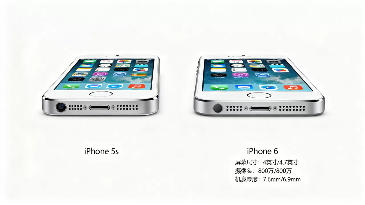 iphone5s和iphone6哪个好，iphone6和5s区别大吗
