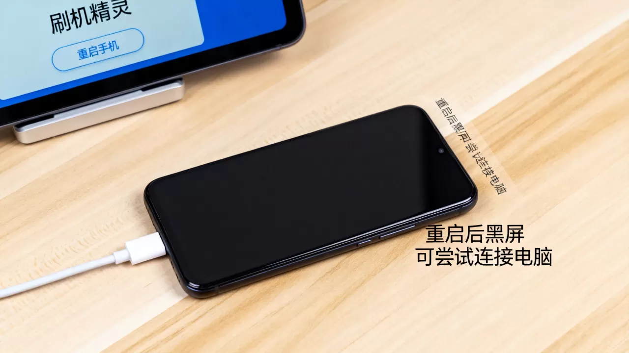 刷机精灵重启手机后黑屏怎么办，刷机精灵重启手机