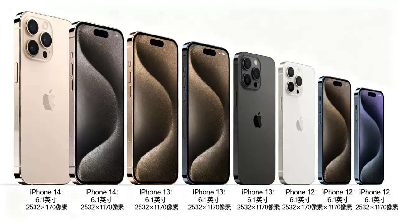 iphone屏幕尺寸多大像素高，iphone各型号屏幕尺寸与像素详解