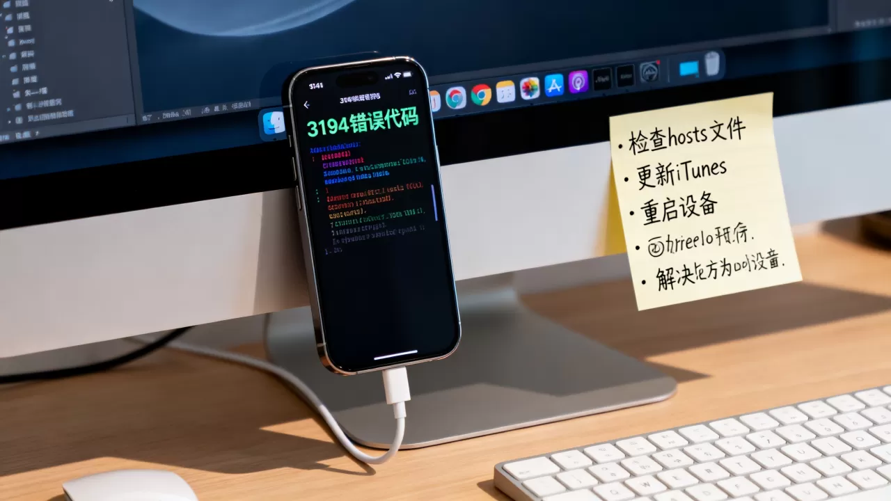 iPhone刷固件3194报错怎么办，iPhone3194错误代码解决方法