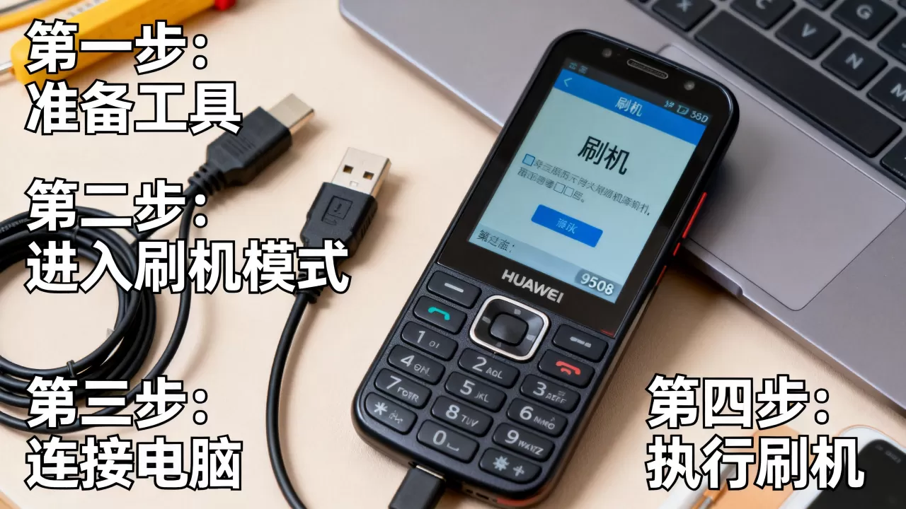 华为9508按键刷机教程，华为9508刷机失败怎么办