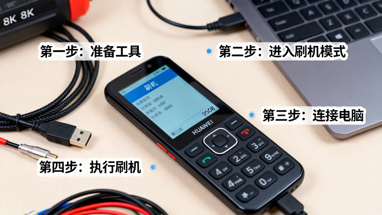 华为9508按键刷机教程，华为9508刷机失败怎么办