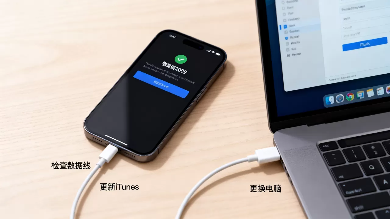 iPhone恢复错误2009怎么解决？iPhone错误2009