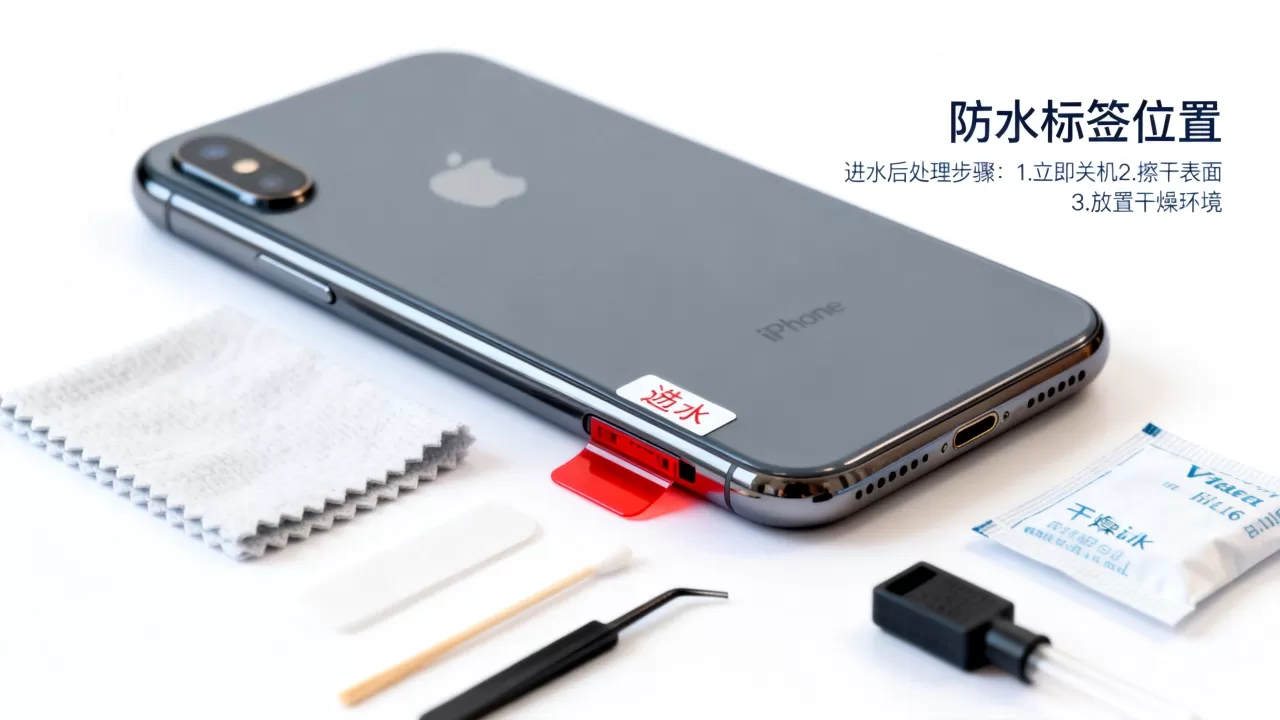 iphone防水标签进水变红怎么办，iphone进水保修政策